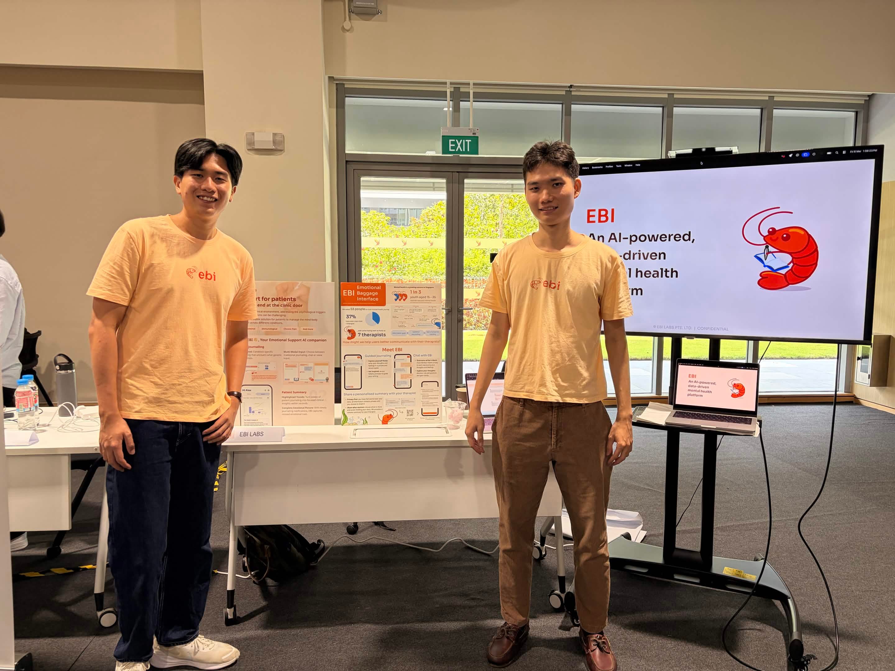 The EBI team showcasing Ebi